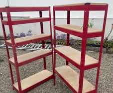 metal shelving unit