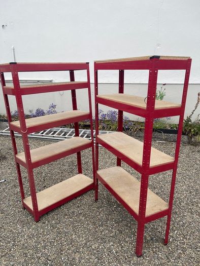 metal shelving unit