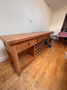 Solid wood sideboard