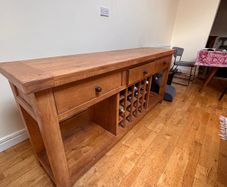 Solid wood sideboard