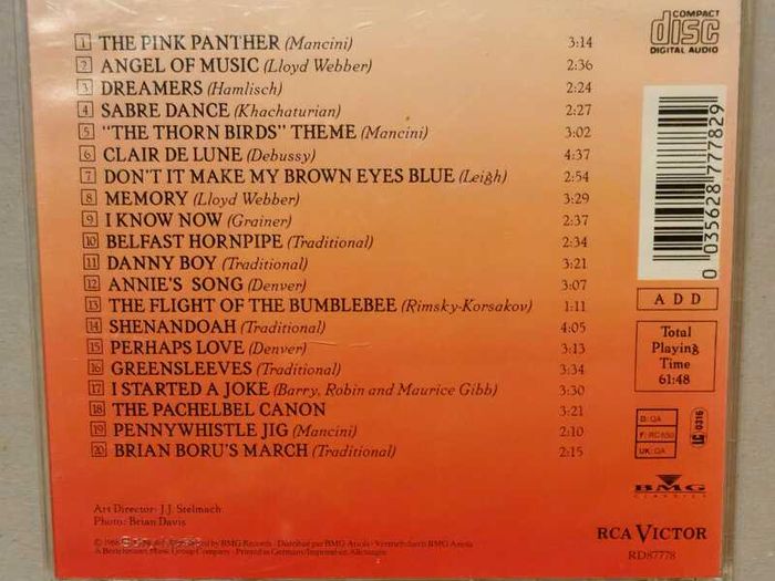 CD James Galway - Greatest Hits - RCA Victor, VG condition.