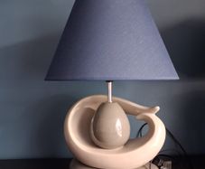 2 x Grey Lamps and lampshades