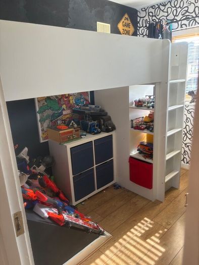IKEA high sleeper Bed with storage
