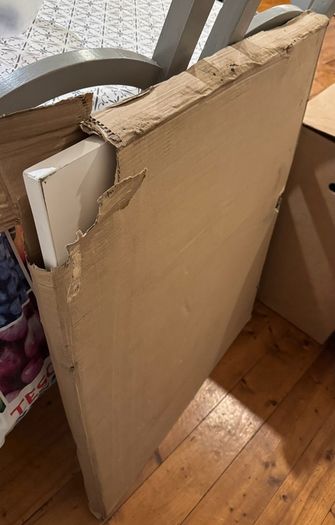 Alpha desk (With a dent on a corner, see photos)