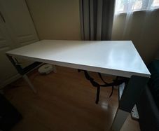 DESK IKEA PAHL desk 128cm X 58cm X (72cm/66cm/59cm)