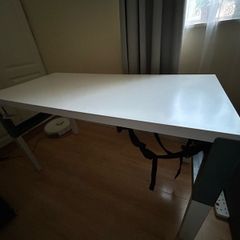 DESK IKEA PAHL desk 128cm X 58cm X (72cm/66cm/59cm)