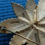 Vintage Modernist Mid Century Gold Tone Abstract Star Brooch Image 6