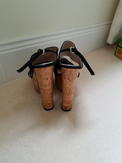 Zara wedges Black & Cork