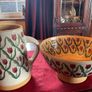 Nicholas MosseRed tulip set of two vintage items . A  7 and a half inch cylinder jug and a 9 inch diameter bowl. Can sell separately also Image 10