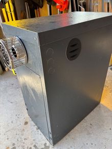 Warmflow outside oil burner