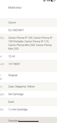 Canon Pixma Ink
