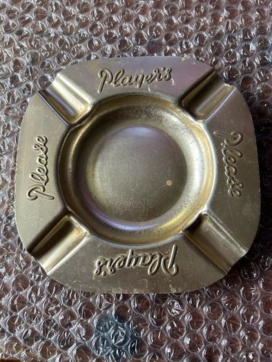Players vintage copper ashtray
