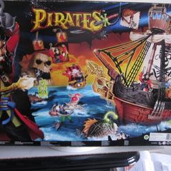 Pirate Ship Chap Mai Shoots Cannons Roll Along Large