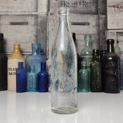 399 - Vintage J&J O'Byrne Limerick Clear Glass Decorative Collectible Bottle