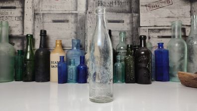 399 - Vintage J&J O'Byrne Limerick Clear Glass Decorative Collectible Bottle