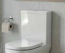 Kova comfort height toilet Fully back to wall and open back