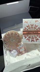 Eau de Parfume Dior and cosmetic bag. Set