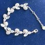 Bracelet  crystal rhinestone gold tone Image 2