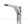 BRAND NEW Silver 8inch 2PCS Stainless Steel Folding Triangle Bracket Image 3