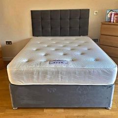 Brand New Stylish single Divan Beds.. Multiple Options Of Headboards. Tufted Memory Foam Mattresses Available. Drawers Storage Available