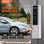 EV Charger Type 2 16A 3.68 kW 11 kW, Electric Vehicle Car Charger with 7 5 M Charging Cable CEE 16 Plug LCD, IEC 62196 Home EV Charging Station with Carry Bag Charging Cable Hook Image 2