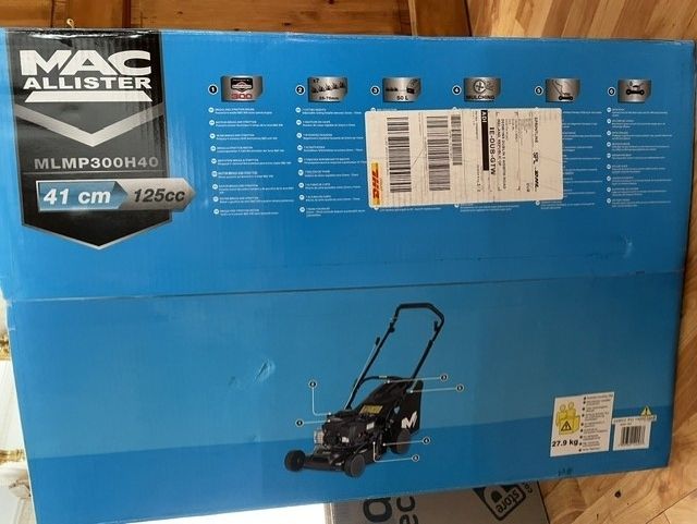 Mac Allister MLMP300H40 125cc Petrol Rotary Lawnmower