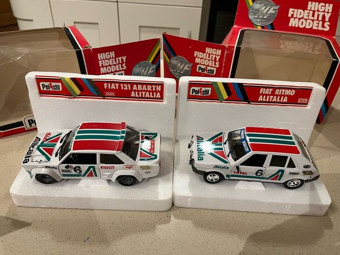 Fiat Rally Alitalia 1/25 Rare Polistil