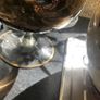 50% off ad dry!!! Large chalice vase lovely diamond detail Image 2