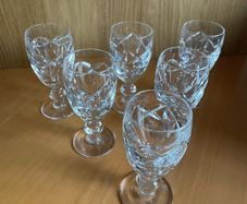 Vintage Waterford Crystal Kerry pattern sherry glasses