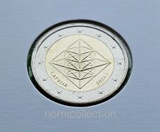 Latvia 2024 year Uncirculated 2 Euro coin.