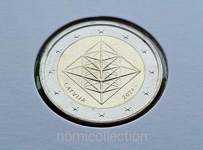 Latvia 2024 year Uncirculated 2 Euro coin.