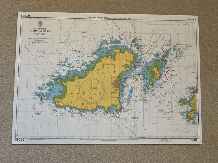 Admiralty Charts for Channel Islands