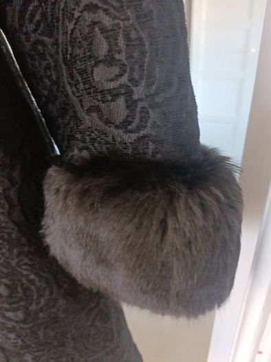 Heavy black coat UK 12