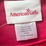 American Girl Star Squad berry coloured Varsity Jacket with white faux-leather sleeves Size M EUC Image 3