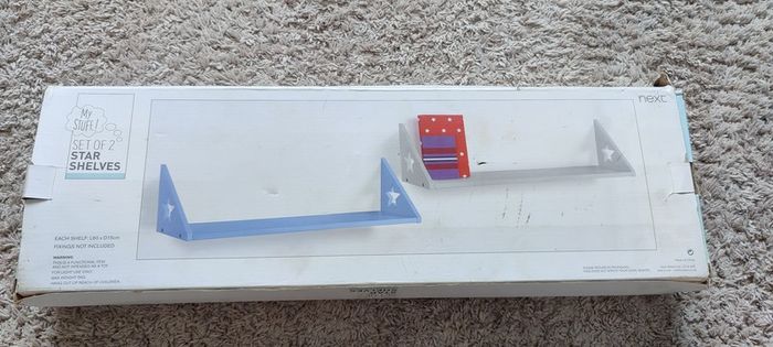 Set of two star shelves, brand NEW from Next