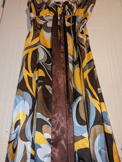 An amazing floral maxi silk dress from El Corte Ingles