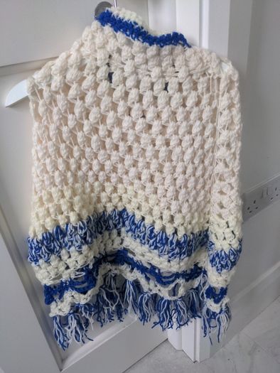 Girls crochet poncho