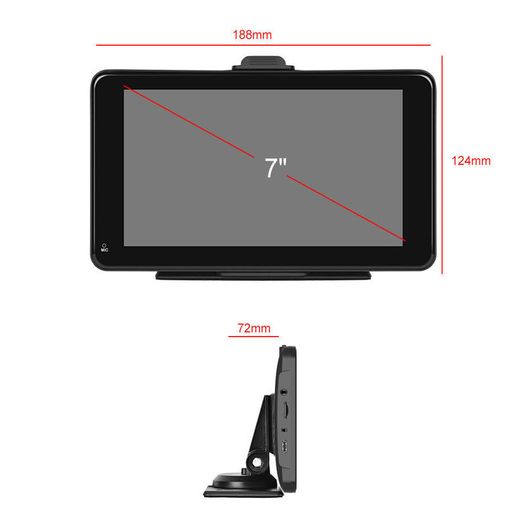 Universal 7'' Car Radio Multimedia Video Player Wireless Carplay And Wireless Android Auto Touch Screen