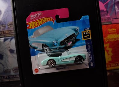 Barbie ! 1956 Corvette ! Turquoise ! from HW Screen Time Series ! Sealed !