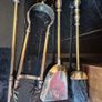 Vintage Solid Brass Fireplace Companion Set  5 Piece Image 4