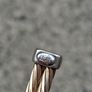 Italian Gold Gilded Sterling Silver CZ Torc Image 7