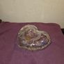 German made Walther Glass  Heart Shaped Trinket Bowl Image 4