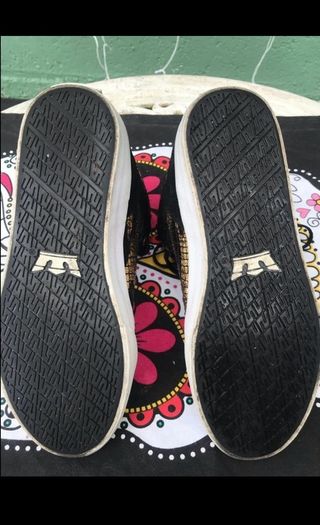 SUPRA black & gold high top trainers