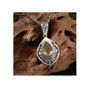 Boho Style Necklace with a Sun Stone - lovely gift Image 2