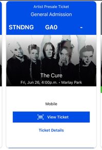 The Cure Ticket