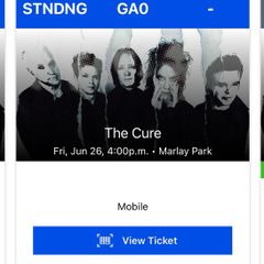 The Cure Ticket