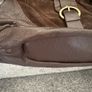 Chocolate Brown Suede and Leather Handbag Image 5