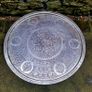 Antique silvered moorish morrocan copper tray/foldable drinks table Image 2