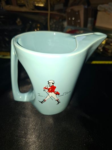 Vintage 1960's Johnnie Walker Duck Egg Blue Wade Water Jug. Postage Available or Collection