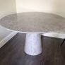 Round Solid Marble Dining Table - 140cm Image 4
